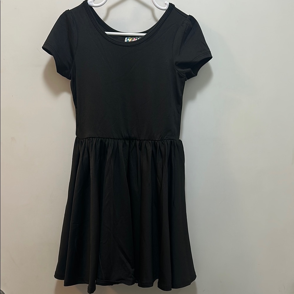 Dot Dot Smile Size 3/4 Silky & Twirly Black Kids Dress